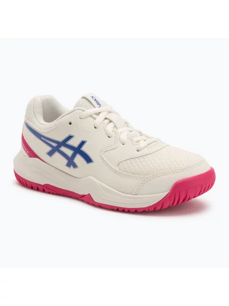 Asics Gel-Dedicate 8 GS Jr krém/sötét kobalt gyermek teniszcipő. Méret: EU bézs