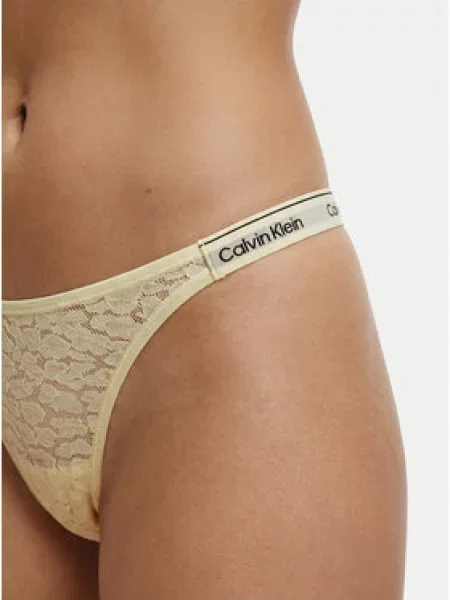 Kalhotky string Calvin Klein Underwear žluté