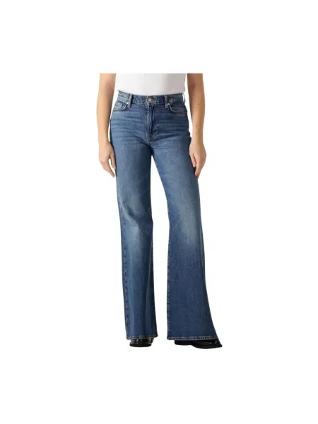 Jeansy dzwony 7 For All Mankind retro niebieskie