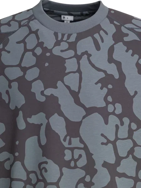Tricou Goldwin cu imagine cu imprimeu abstract gri