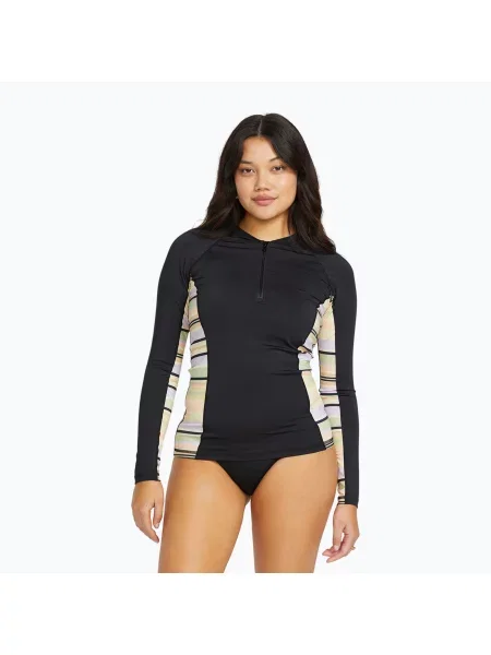 Longsleeve do pływania Billabong Surf Capsule Zip black multi czarna