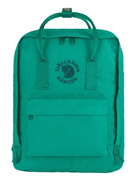 Раница Fjallraven Re-Kanken голям с изчистен дизайн зелено