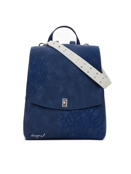 Раница Desigual SIERRA SUMYMINI дамска малък с апликация синьо