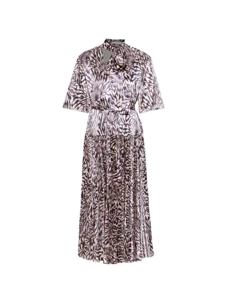 Rochie midi Ulla Johnson cu imagine cu imprimeu abstract roz