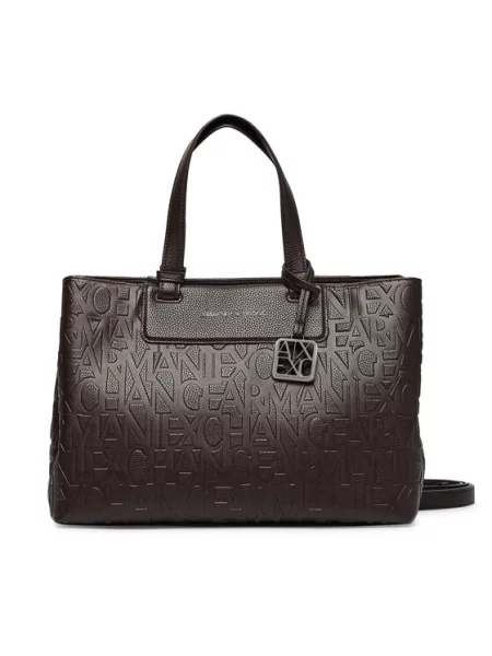 Armani Exchange Rankinė Tamsiai ruda