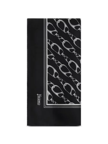 Fular Herno cu imagine negru