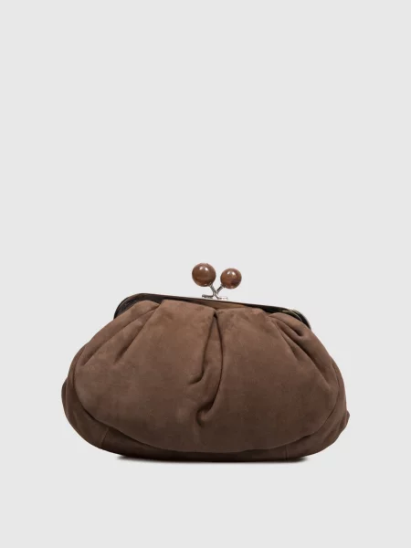 Замшева сумка KAVALOIS Max Mara Weekend коричнева