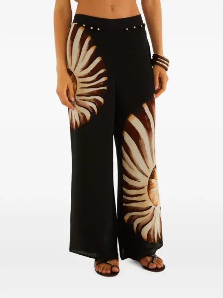 Pantaloni Farm Rio cu imagine negru