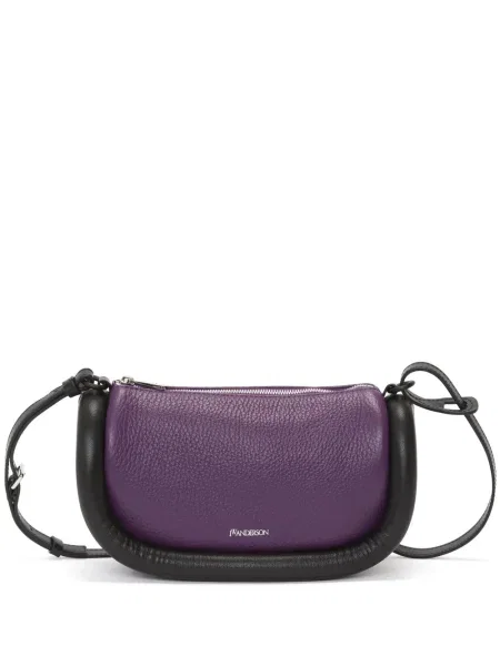 Geanta de piele Jw Anderson din piele violet