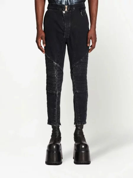 Κοκαλιάρης περικομμένο skinny τζιν Balmain μαύρο
