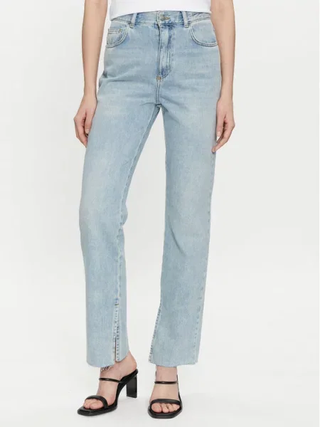 Marella Džinsai Wide Leg mėlyna