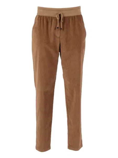 Pantaloni Lorena Antoniazzi de catifea cord maro