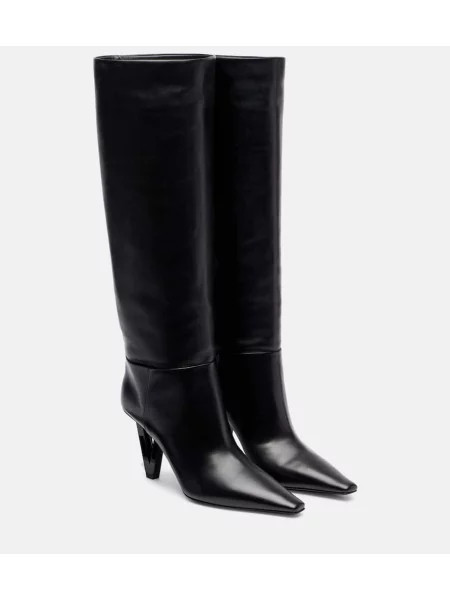Cizme Versace din piele negru