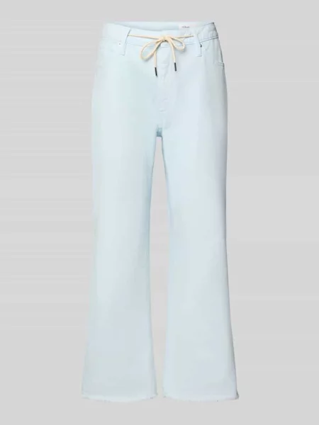 Jeansy o kroju straight fit z mieszanka bawełny model KAROLIN' S.oliver Red Label