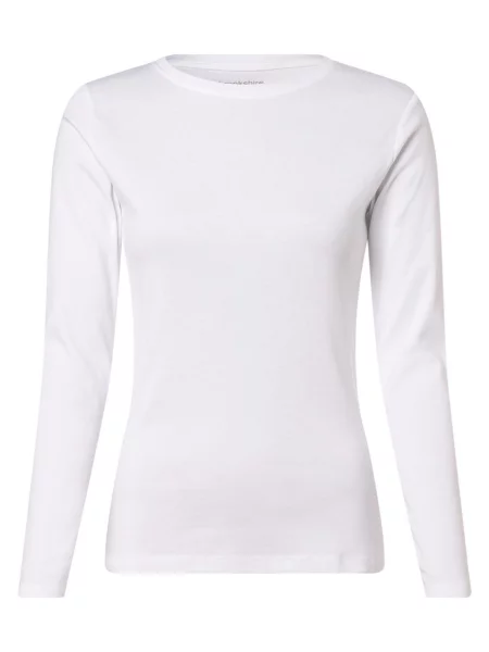 Brookshire koszulka z długim rękawem Kobiety jednolity XXXL biały