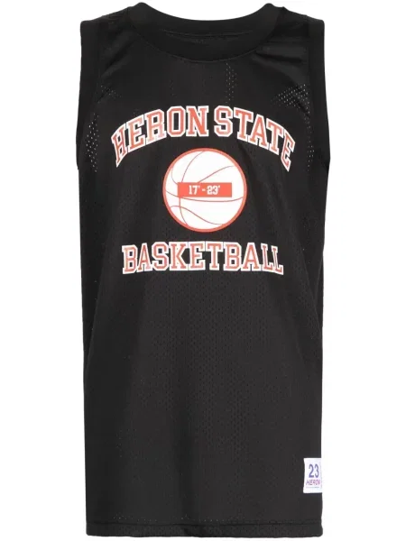 Риза Heron Preston с принт черно