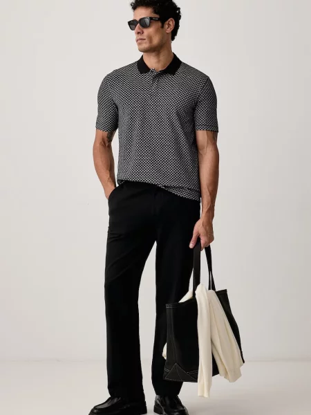 Tricou polo Eax negru