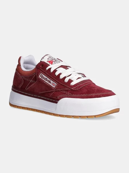 Велурени маратонки Reebok Classic Club C Megacourt бордо