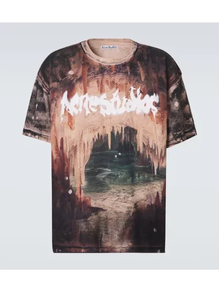 Tricou Acne Studios cu imagine din jerseu