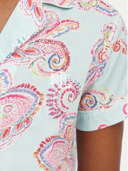 LAUREN RALPH LAUREN Pizsama LAUREN RALPH Regular Fit világoskék