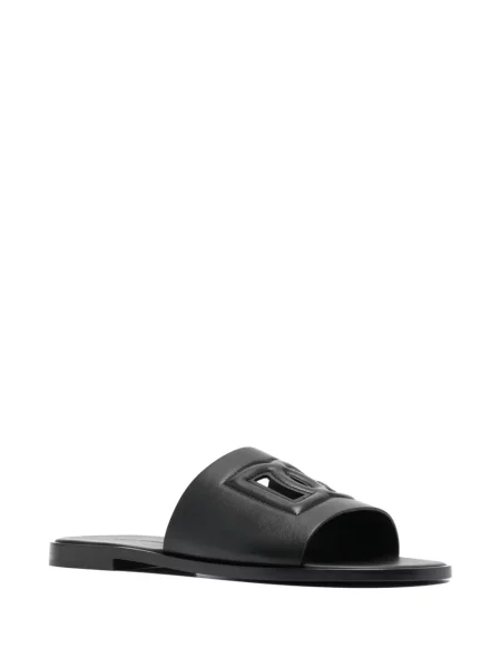 Papuci Dolce & Gabbana din piele negru
