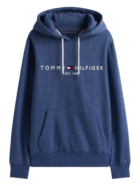 Hanorac cu glugă Tommy Hilfiger cu broderie albastru