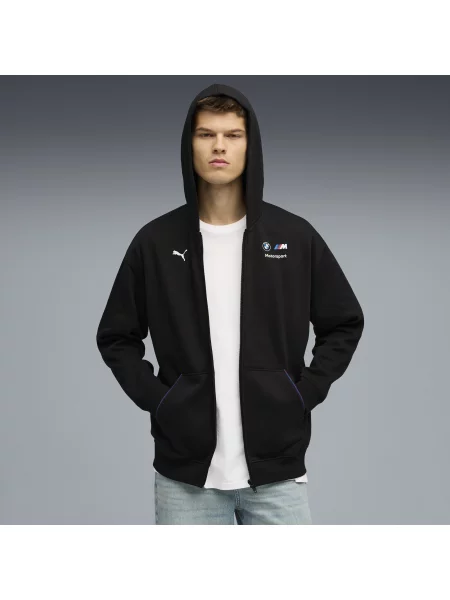 Kurtka z kapturem i zamkiem BMW M Motorsport Essentials+ czarna