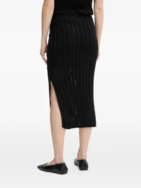 Fustă midi Dkny tricotate negru