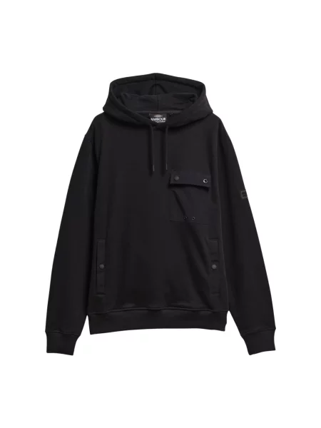 Bluza z kapturem Barbour czarna