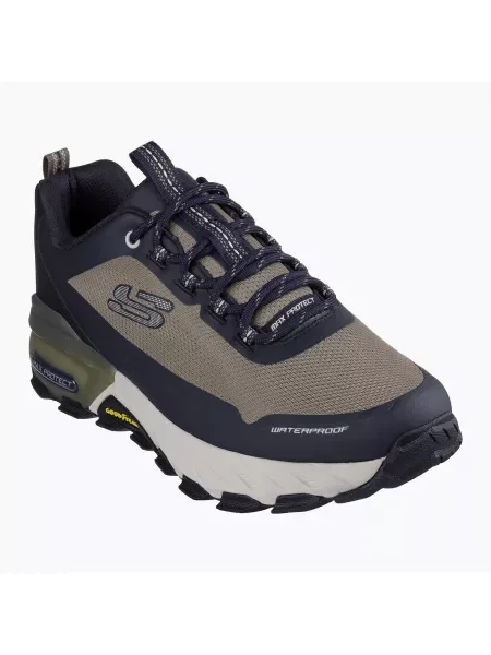 Férfi SKECHERS Max Protect Fast Track oliva/fekete cipő. Méret: 45 EU zöld