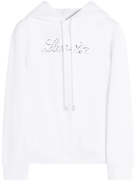 Hanorac cu glugă Lanvin alb