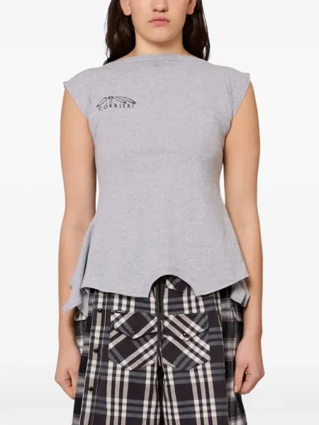 Koszulka Gina Corrieri z nadrukiem szara