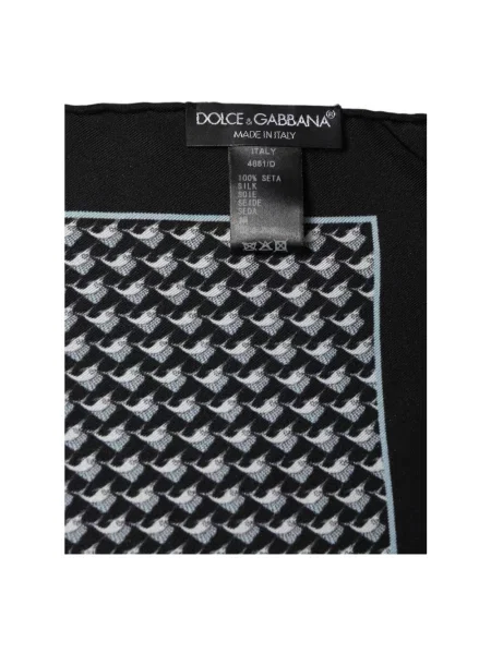 Szal Dolce And Gabbana w geometryczne wzory czarna