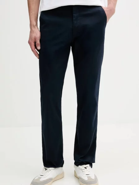 Hlače Calvin Klein mornarsko modra