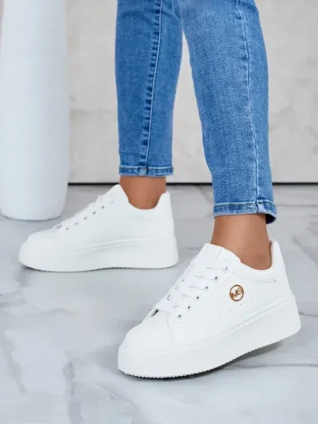 Sneakerși Resti cu platformă albastru