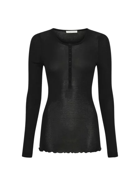 Seamless Basic Tričko Granddad' černá