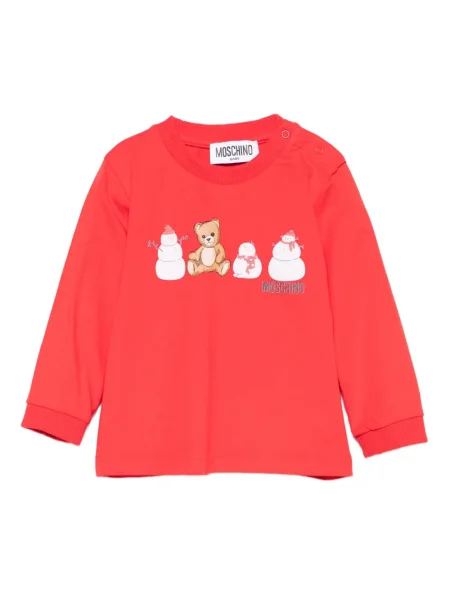Koszulka dziecięca Moschino czerwona