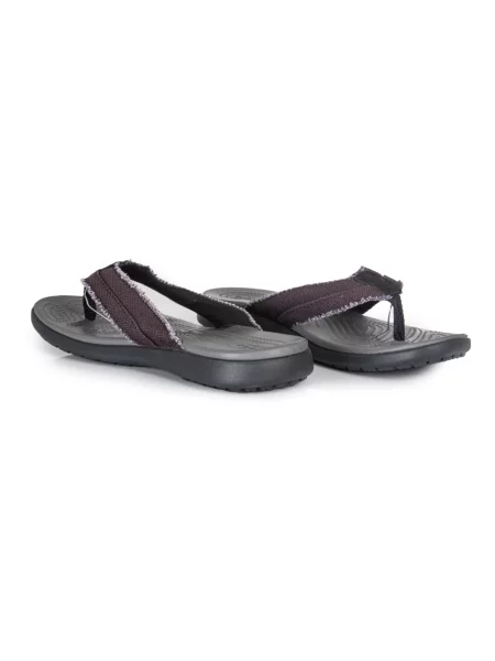 Klapki Crocs płócienne szare