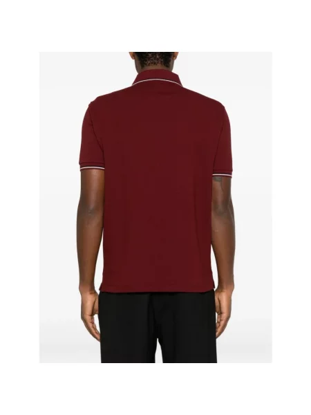 Koszulka polo Emporio Armani z logo czerwona