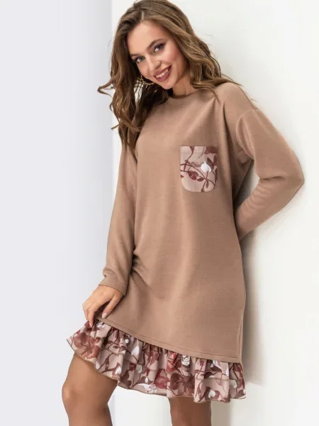 Вовняні Сукні Dressa бежевий