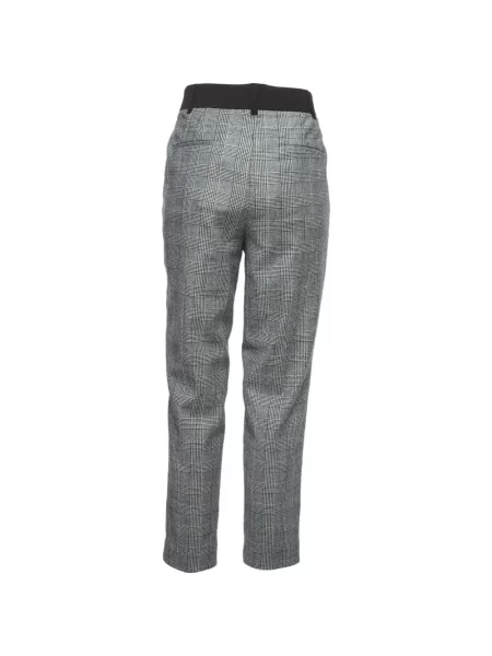 Pantaloni Allsaints în carouri gri