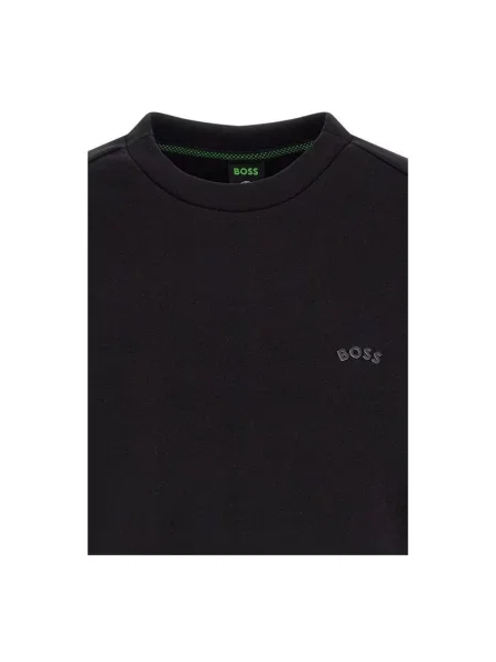 Sweter Hugo Boss klasyczny z dekoltem w kształcie litery U czarny