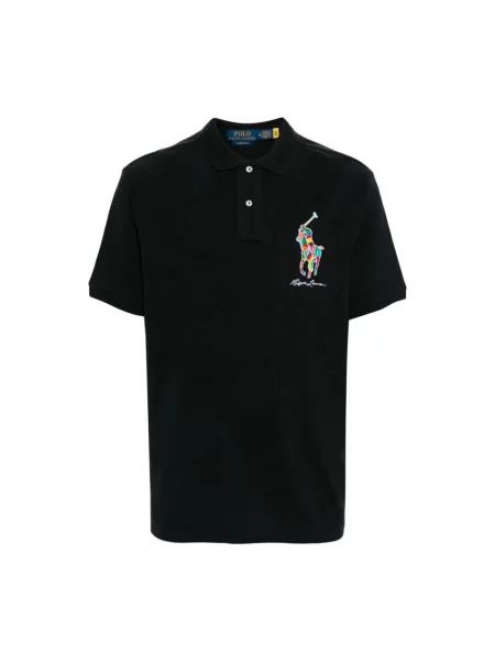Koszulka polo o kroju classic fit z wyhaftowanym logo Polo Ralph Lauren czarne