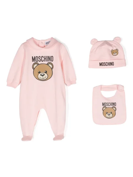 Piżama dziecięca Moschino różowa