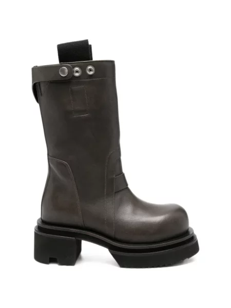 Botine Rick Owens cu platformă maro