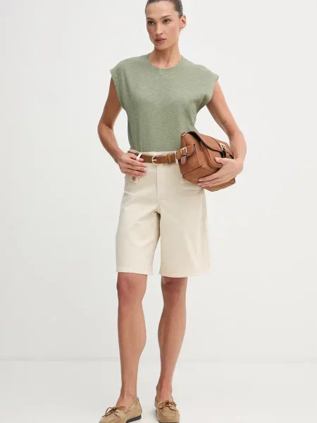 United Colors of Benetton топ з льоном