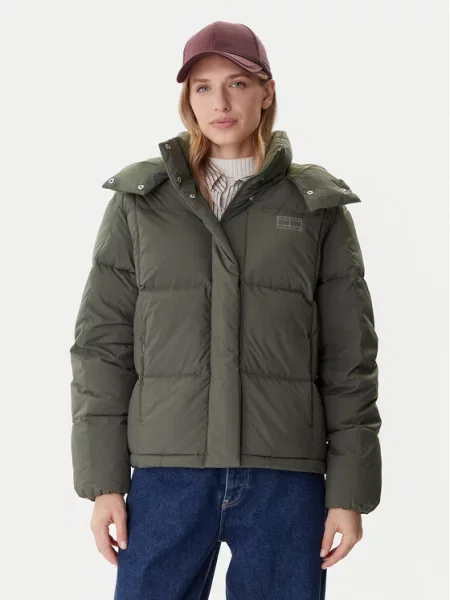 Tommy Jeans Zimná bunda Alaska olivová khaki