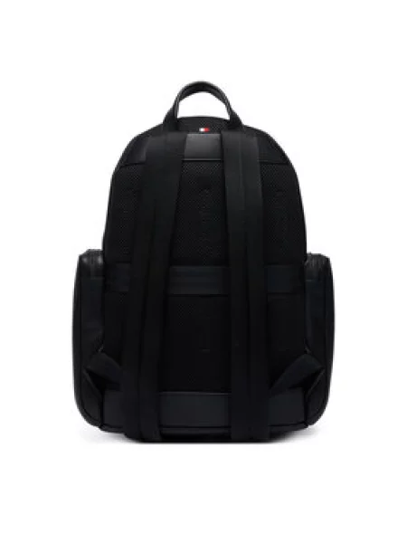 Tommy Hilfiger Nahrbtnik Th Business Leather Backpack črna