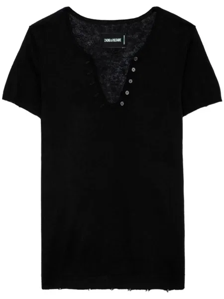 Top Zadig&voltaire din cașmir negru