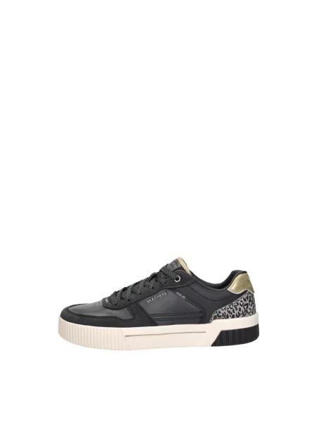 Sneakersy Skechers skórzane czarne